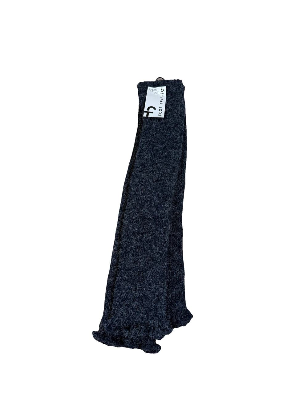 NWT Foot Traffic Super Long Leg Warmers 39" Length Blue Gray Ribbed